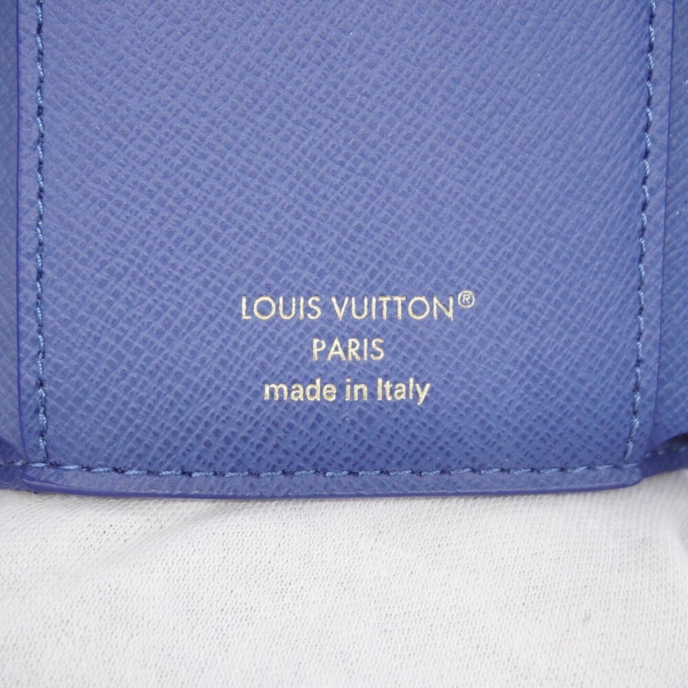 Louis Vuitton Tri-fold Wallet Monogram Denim Portefeuille Victorine M13212 Bl... - Picture 4 of 7